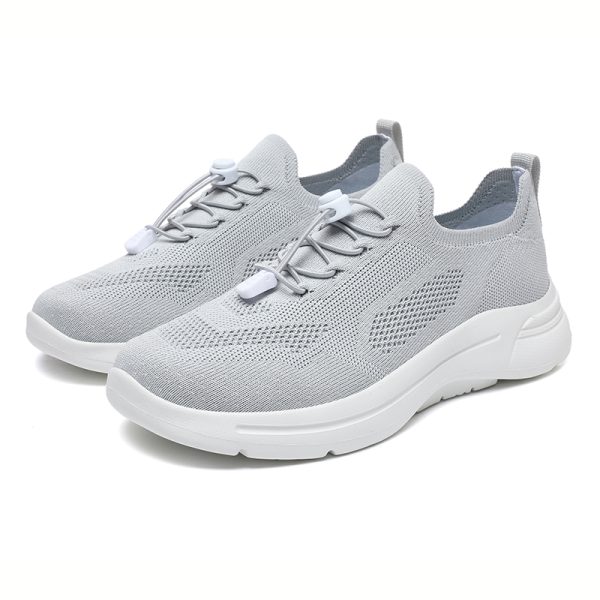 2025 New woven men's and women's running shoes Grey - Image 2